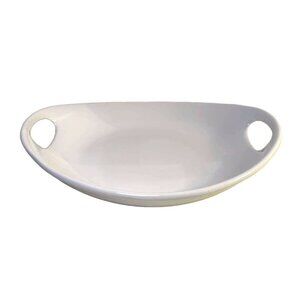 Williams Sonoma Open Kitchen Porcelain 12" Oval Handled Platter RARE **Retired**